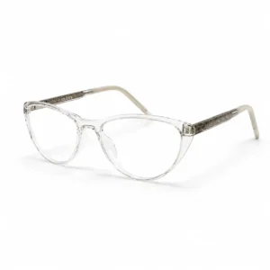OP-0446 Transparent Cat-Eye Eyeglasses for Women with Metal Temples | Optomom
