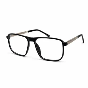 OP-0451 Structured Navigator Spectacles for Men with Etched Metal Temples | Optomom