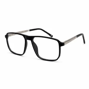 OP-0463 Classic Navigator Eyewear for Men with Textured Metal Temples | Optomom