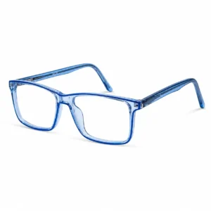OP-0479 Office Computer Glasses Frame for Men with Transparent Blue Frame