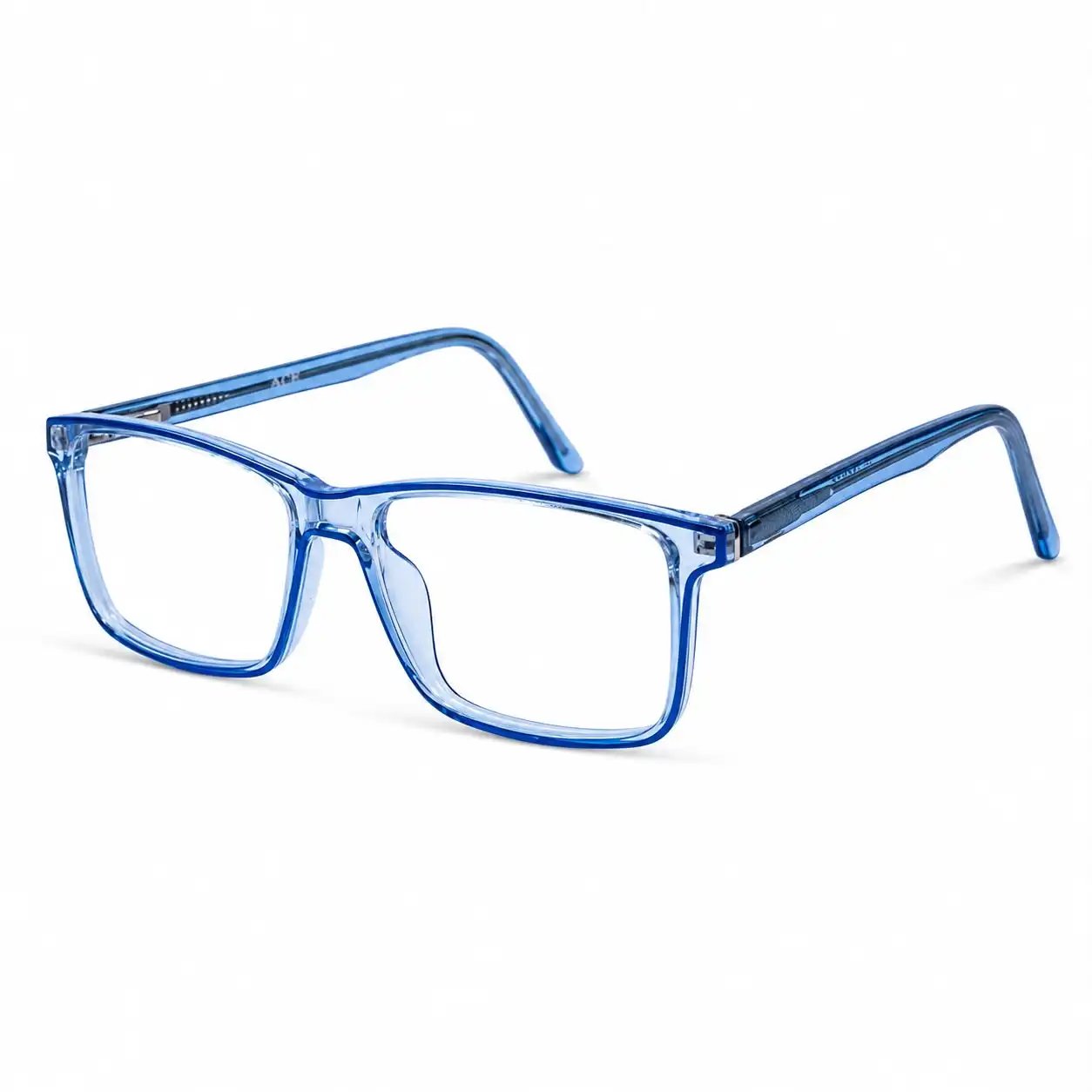 OP-0479 Office Computer Glasses Frame for Men with Transparent Blue Frame