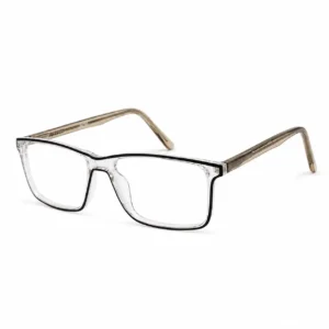 OP-0480 Smart Style Eyeglasses for Men with Translucent Brown Frame | Optomom