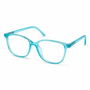 OP-0059 Regular Use Spectacles Transparent Aqua Frame for Women Optomom
