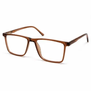 OP-0064 Minimalist Design Spectacles Brown Frame Unisex Optomom