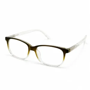 OP-0066 High Comfort Spectacles Transparent olive Frame for Women Optomom