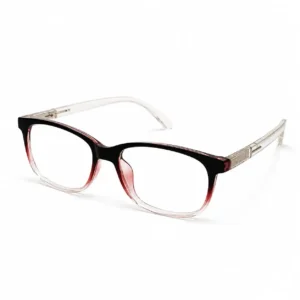 OP-0067 Stylish Prescription Transparent Maroon Frame for Women Optomom