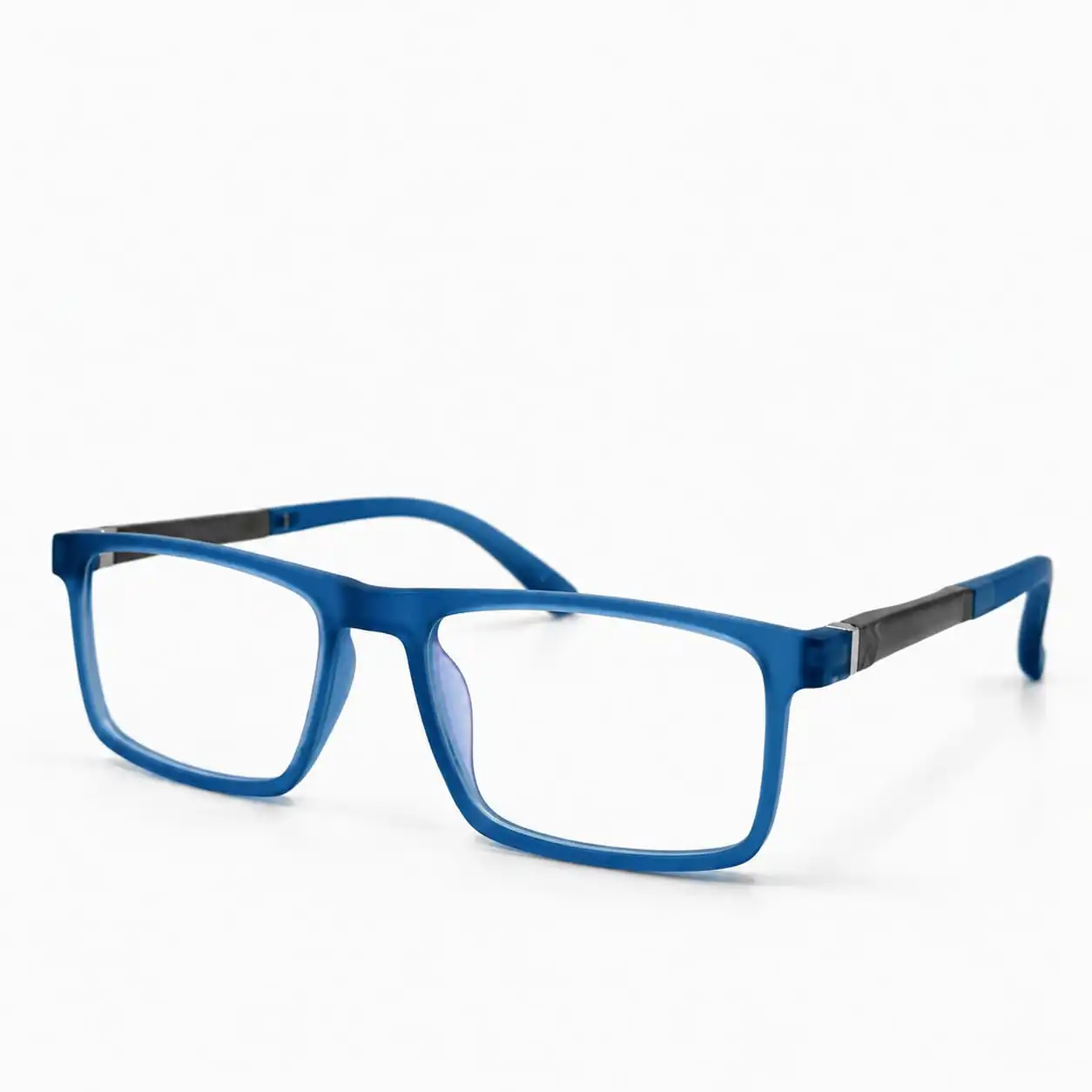 OP-0072 Chic Style Spectacles Matte Blue with Grey Frame Unisex Optomom