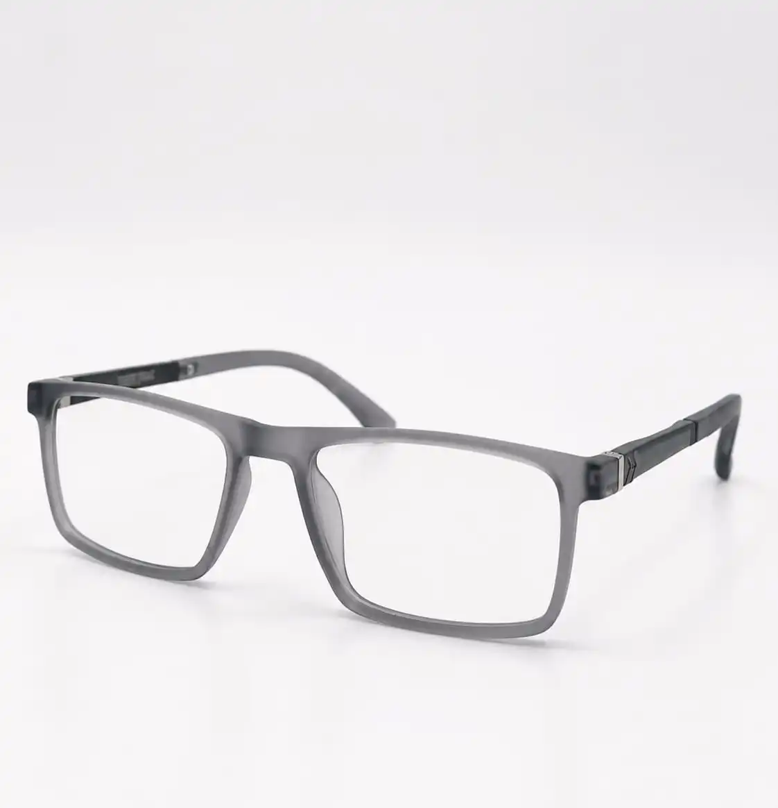 OP-0078 Flexible Fitting Transparent Grey Spectacles Unisex Optomom