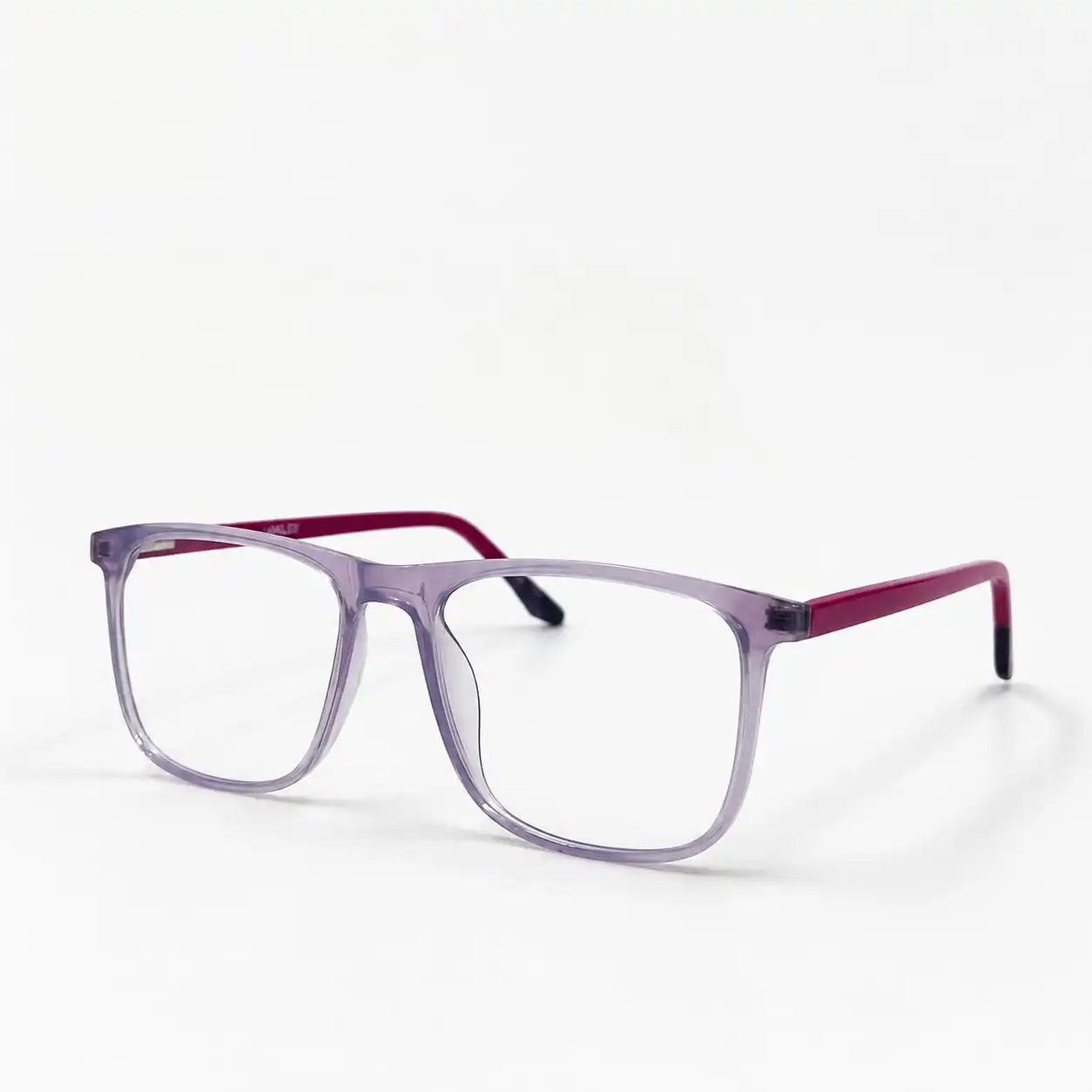 OP-0086 Smart Executive Transparent Light Purple Frame Unisex Optomom