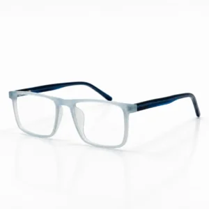 OP-0091 Minimalist Spectacles Ice Blue Frame Unisex Optomom