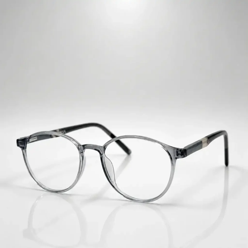 OM-0097 Smart Work Translucent Grey Eyeframe for Women | Optomom